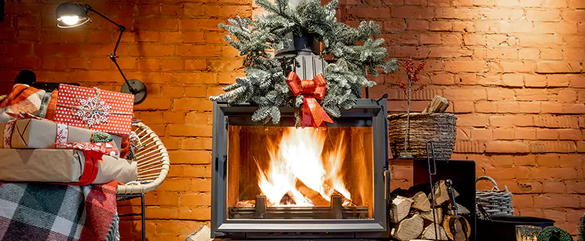 Travis Industries Linear Gas Fireplace Installation in North Valley Stream, New York