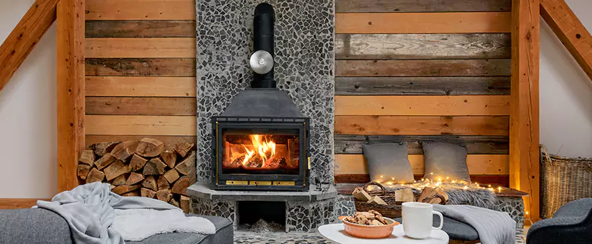Thelin Hearth Products Direct Vent Gas Stove Fireplace Inspection in North Valley Stream, New York